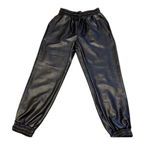 Black pleather Jogger Pants—- BUNDLE preferred